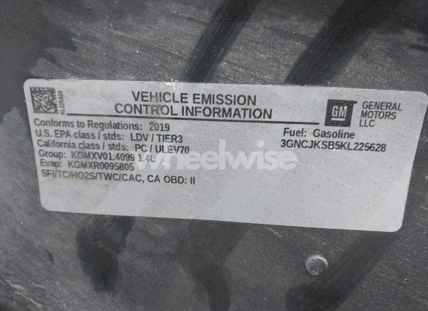 Photo 9 of 2019 Chevrolet Trax LS (VIN 3GNCJKSB5KL225628)