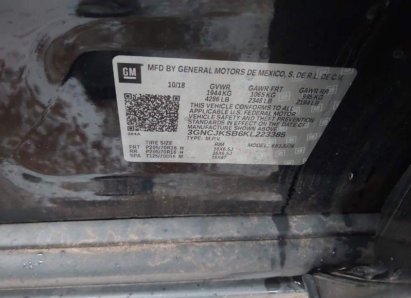 Photo 9 of 2019 Chevrolet Trax LS (VIN 3GNCJKSB6KL223385)