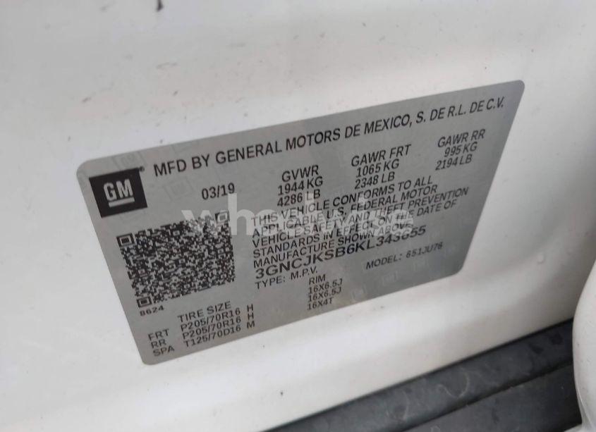 Photo 9 of 2019 Chevrolet Trax LS (VIN 3GNCJKSB6KL343655)