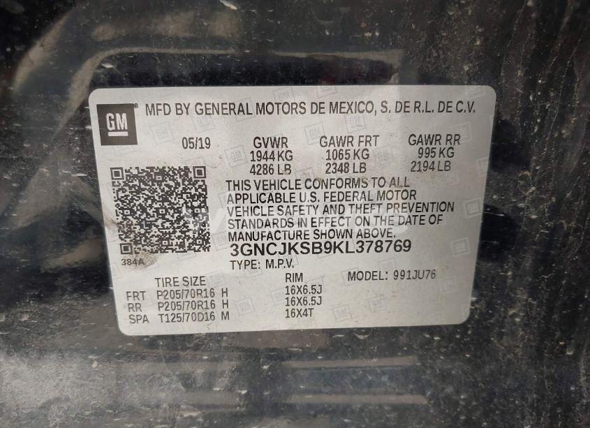 Photo 9 of 2019 Chevrolet Trax LS (VIN 3GNCJKSB9KL378769)