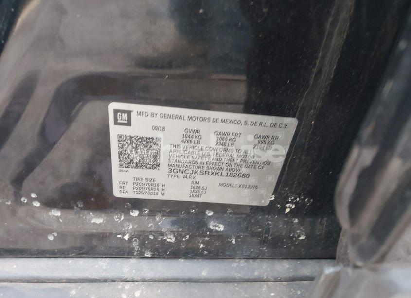 Photo 9 of 2019 Chevrolet Trax LS (VIN 3GNCJKSBXKL182680)