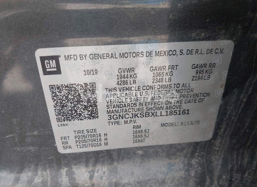 Photo 7 of 2020 Chevrolet Trax FWD LS (VIN 3GNCJKSBXLL185161)