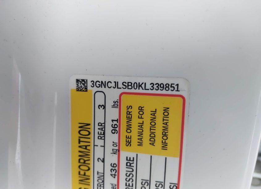 Photo 9 of 2019 Chevrolet Trax LT (VIN 3GNCJLSB0KL339851)