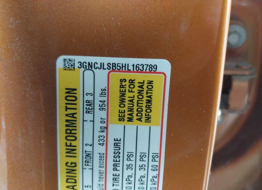 Photo 9 of 2017 Chevrolet Trax LT (VIN 3GNCJLSB5HL163789)