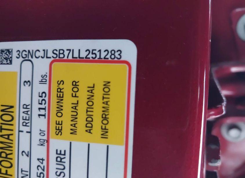 Photo 9 of 2020 Chevrolet Trax FWD LT (VIN 3GNCJLSB7LL251283)