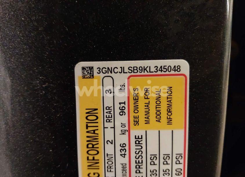 Photo 9 of 2019 Chevrolet Trax LT (VIN 3GNCJLSB9KL345048)
