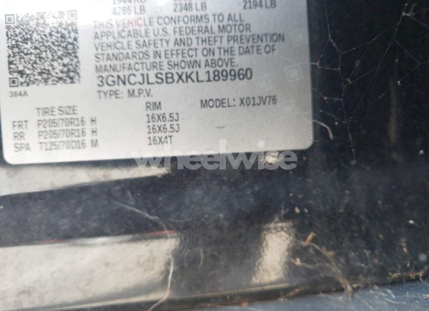 Photo 9 of 2019 Chevrolet Trax LT (VIN 3GNCJLSBXKL189960)