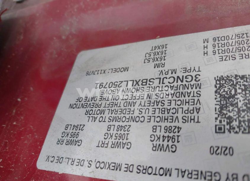 Photo 9 of 2020 Chevrolet Trax FWD LT (VIN 3GNCJLSBXLL250791)