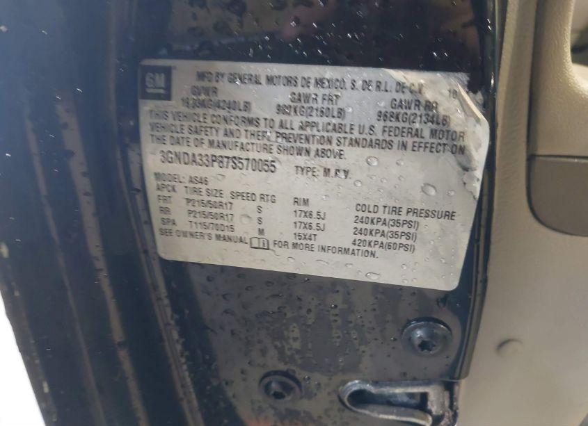 Photo 9 of 2007 Chevrolet Hhr LT (VIN 3GNDA33P87S570055)