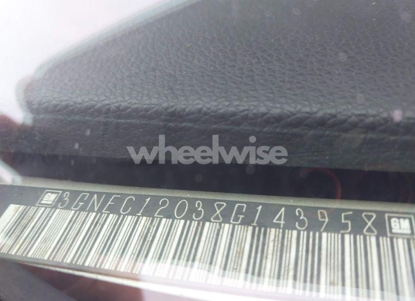 Photo 9 of 2008 Chevrolet Avalanche 1500 LS (VIN 3GNEC12038G143958)