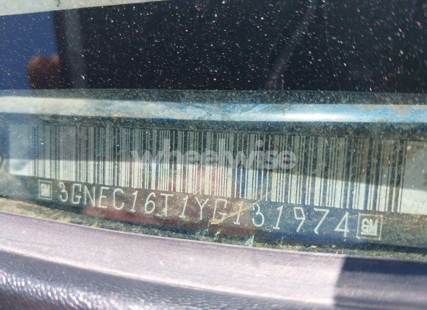 Photo 9 of 2000 Chevrolet Suburban 1500 LS (VIN 3GNEC16T1YG131974)