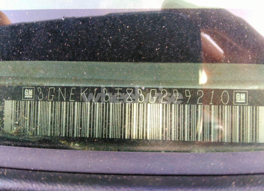 Photo 9 of 2003 Chevrolet Avalanche 1500 (VIN 3GNEK13T83G299210)
