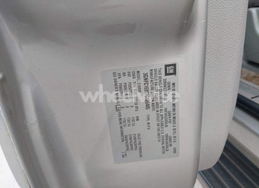 Photo 9 of 2007 Chevrolet Suburban 1500 LT (VIN 3GNFC16007G185405)