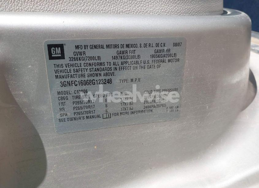 Photo 9 of 2008 Chevrolet Suburban 1500 LT (VIN 3GNFC16068G123248)