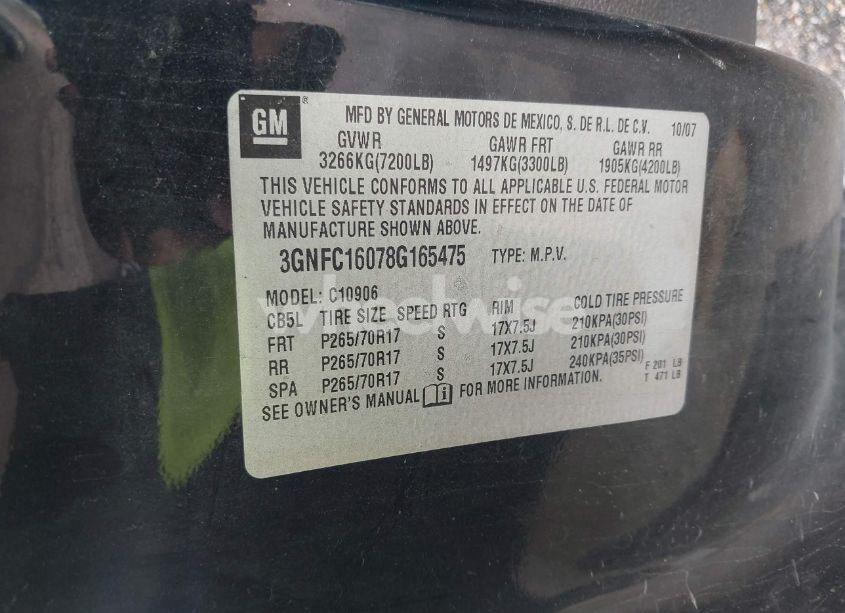 Photo 9 of 2008 Chevrolet Suburban 1500 LT (VIN 3GNFC16078G165475)