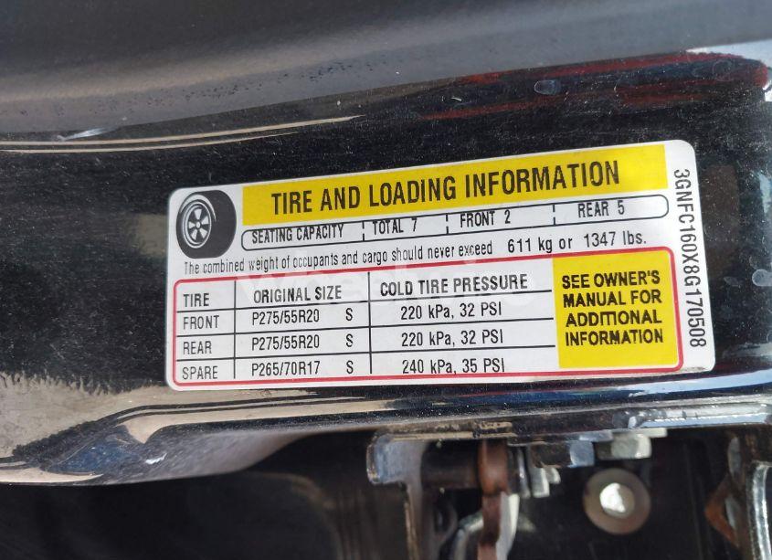 Photo 9 of 2008 Chevrolet Suburban 1500 LTZ (VIN 3GNFC160X8G170508)