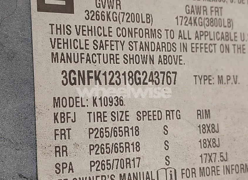 Photo 9 of 2008 Chevrolet Avalanche 1500 LT (VIN 3GNFK12318G243767)