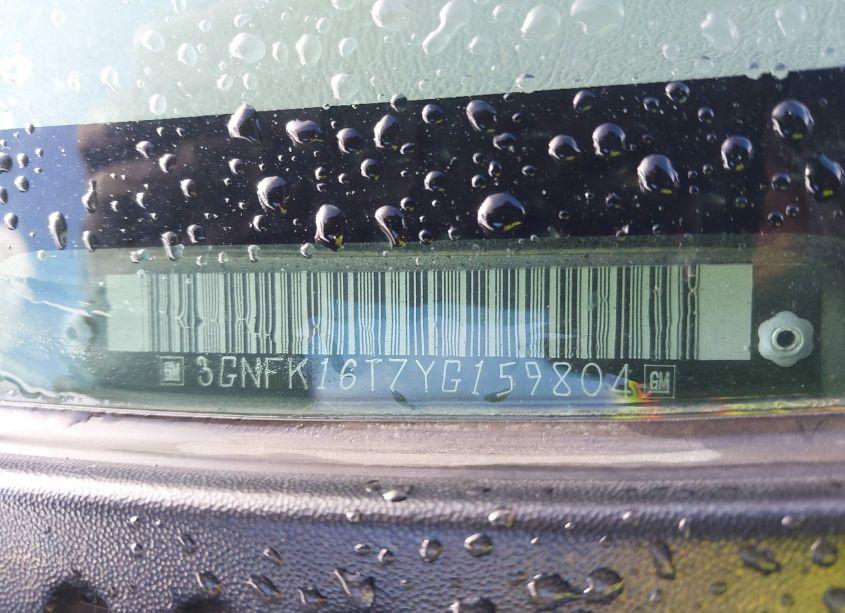 Photo 9 of 2000 Chevrolet Suburban K1500 (VIN 3GNFK16T7YG159804)