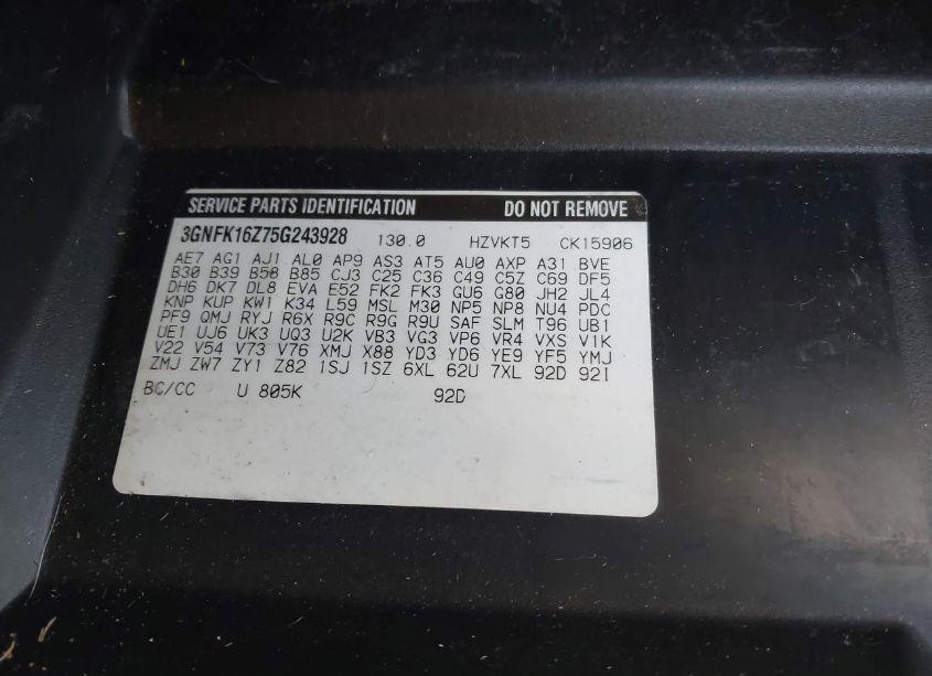 Photo 9 of 2005 Chevrolet Suburban 1500 LS (VIN 3GNFK16Z75G243928)