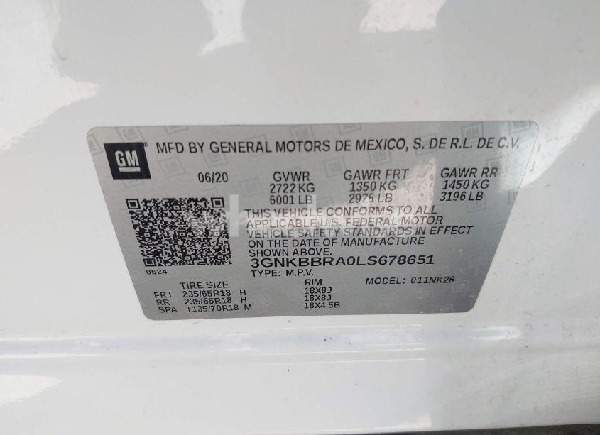 Photo 9 of 2020 Chevrolet Blazer FWD 1LT (VIN 3GNKBBRA0LS678651)