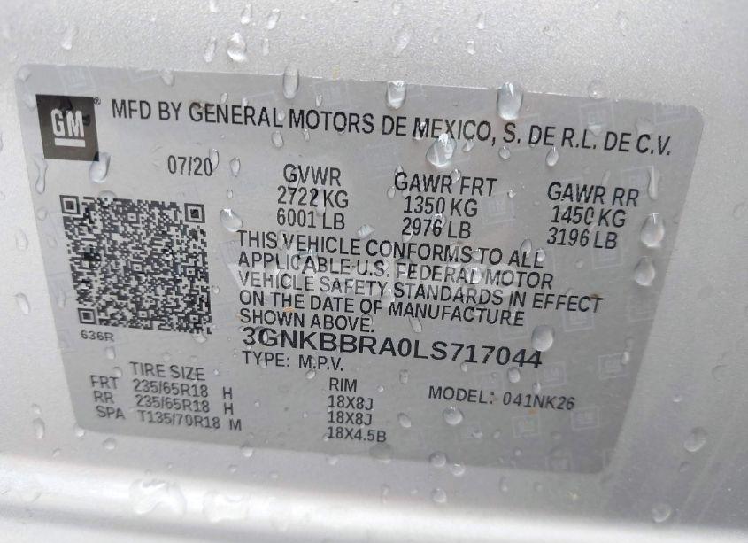 Photo 9 of 2020 Chevrolet Blazer FWD 1LT (VIN 3GNKBBRA0LS717044)