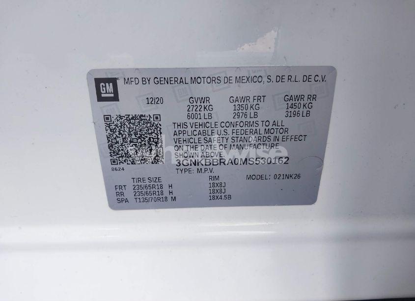 Photo 9 of 2021 Chevrolet Blazer FWD 1LT (VIN 3GNKBBRA0MS530162)