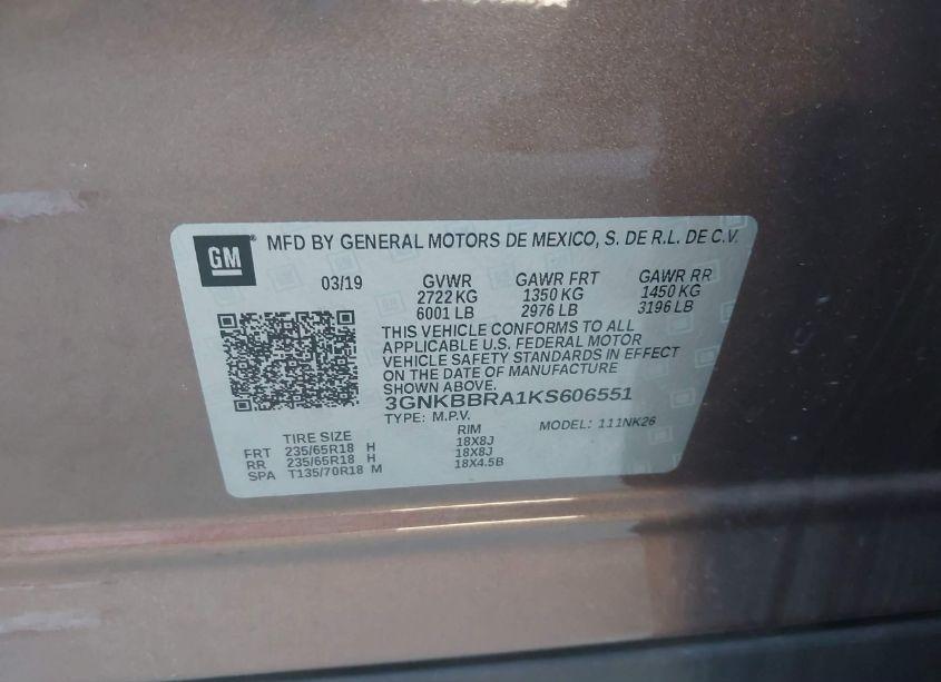 Photo 9 of 2019 Chevrolet Blazer (VIN 3GNKBBRA1KS606551)