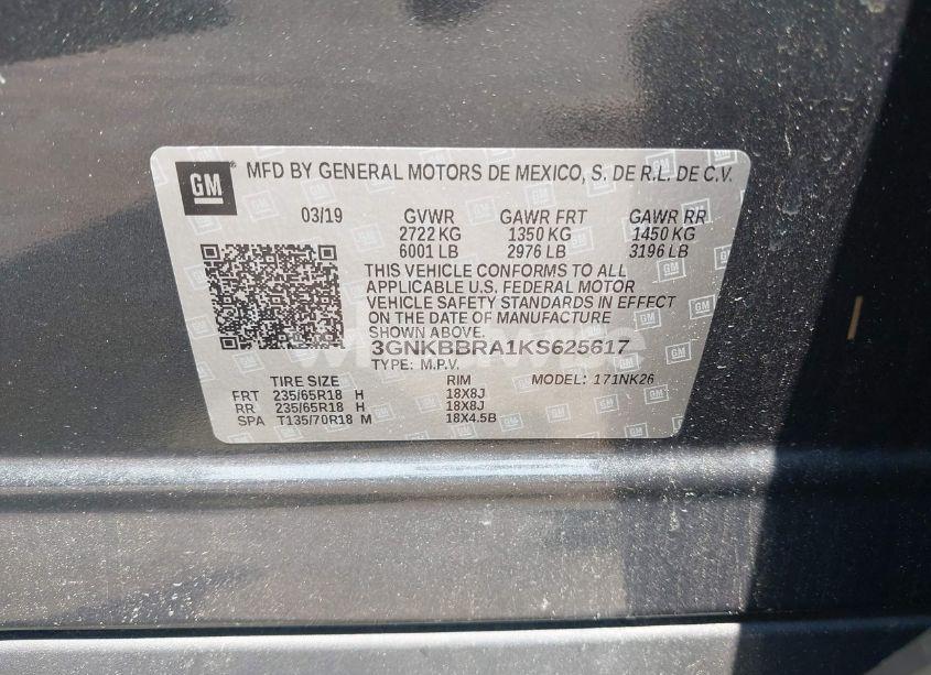 Photo 9 of 2019 Chevrolet Blazer (VIN 3GNKBBRA1KS625617)