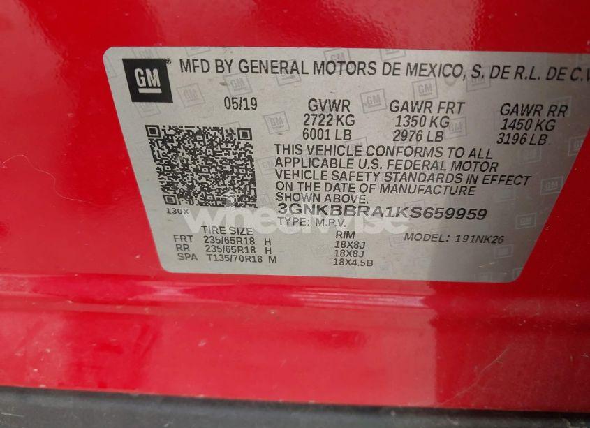 Photo 9 of 2019 Chevrolet Blazer (VIN 3GNKBBRA1KS659959)