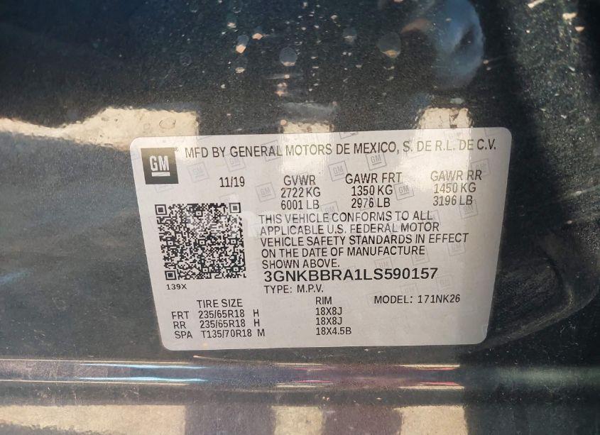 Photo 9 of 2020 Chevrolet Blazer FWD 1LT (VIN 3GNKBBRA1LS590157)