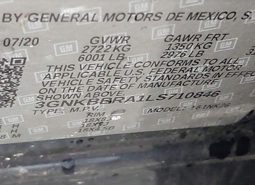 Photo 9 of 2020 Chevrolet Blazer FWD 1LT (VIN 3GNKBBRA1LS710846)