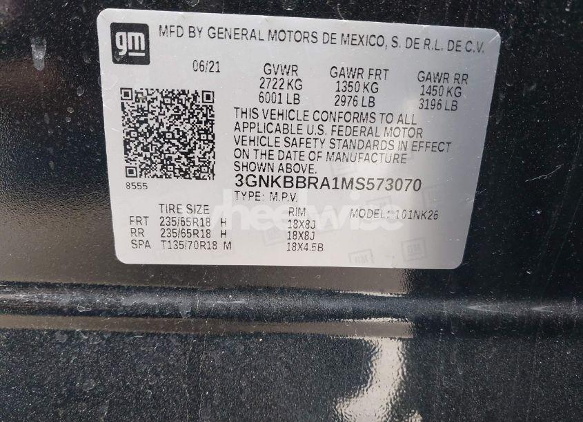 Photo 9 of 2021 Chevrolet Blazer FWD 1LT (VIN 3GNKBBRA1MS573070)