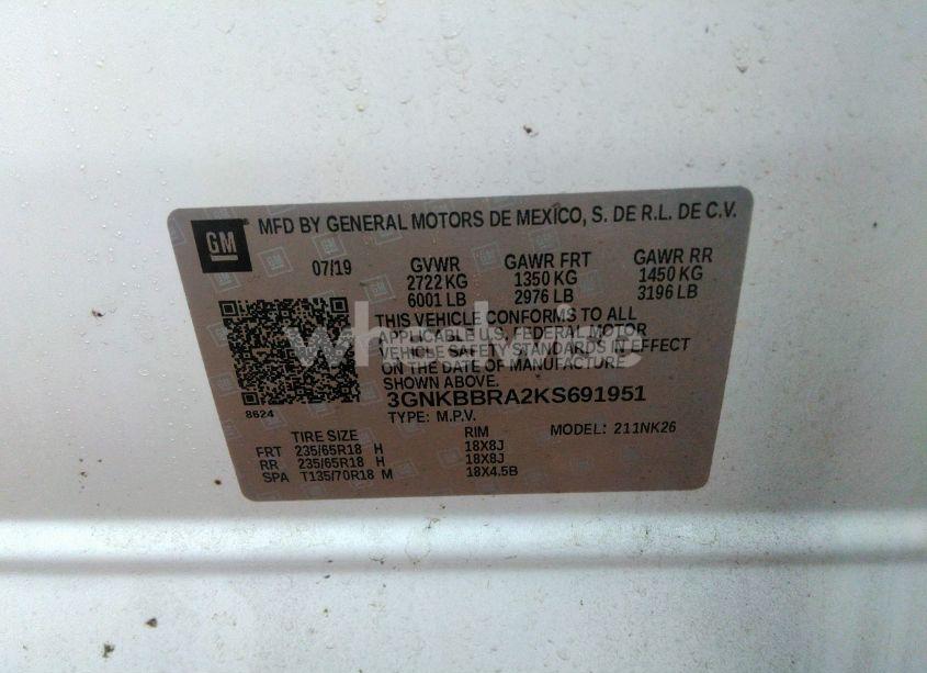 Photo 9 of 2019 Chevrolet Blazer (VIN 3GNKBBRA2KS691951)