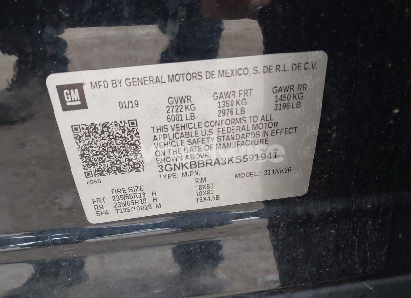 Photo 9 of 2019 Chevrolet Blazer (VIN 3GNKBBRA3KS591941)