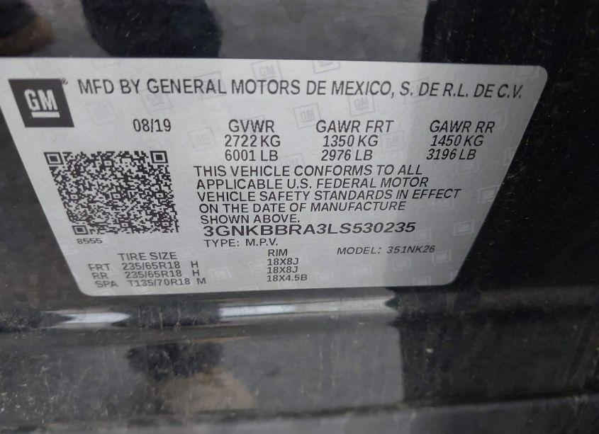 Photo 9 of 2020 Chevrolet Blazer FWD 1LT (VIN 3GNKBBRA3LS530235)