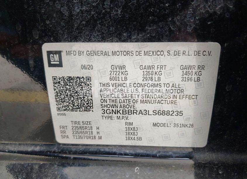 Photo 9 of 2020 Chevrolet Blazer FWD 1LT (VIN 3GNKBBRA3LS688235)