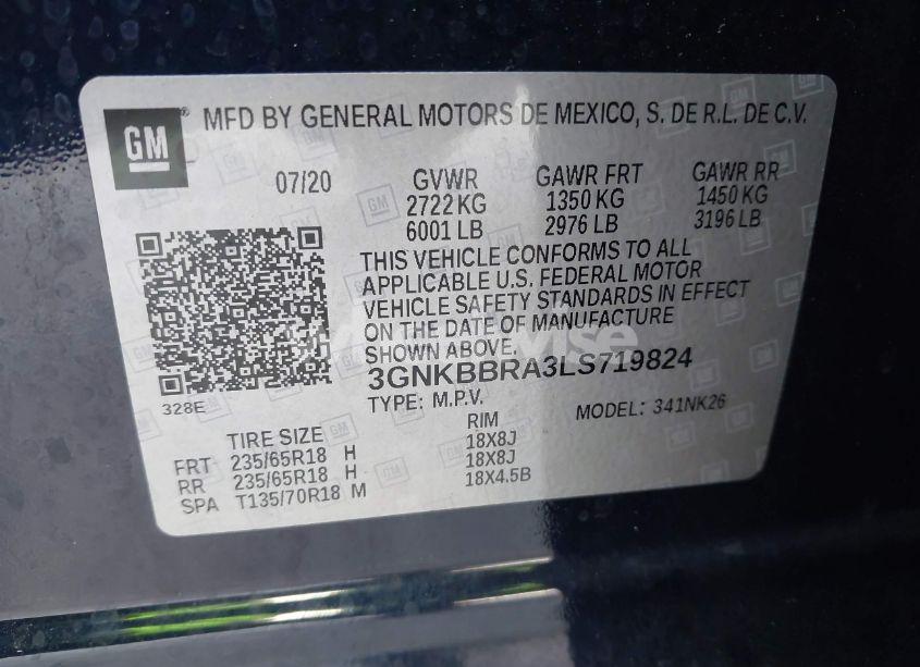 Photo 9 of 2020 Chevrolet Blazer FWD 1LT (VIN 3GNKBBRA3LS719824)