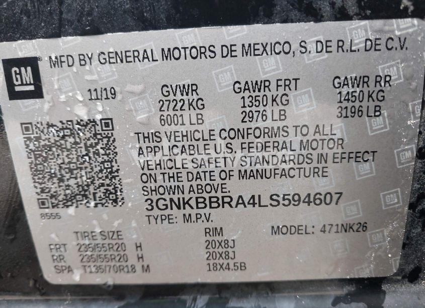 Photo 9 of 2020 Chevrolet Blazer FWD 1LT (VIN 3GNKBBRA4LS594607)