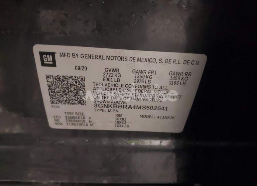 Photo 9 of 2021 Chevrolet Blazer FWD 1LT (VIN 3GNKBBRA4MS502641)