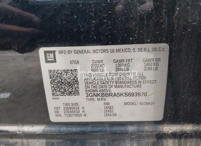 Photo 8 of 2019 Chevrolet Blazer (VIN 3GNKBBRA5KS693970)