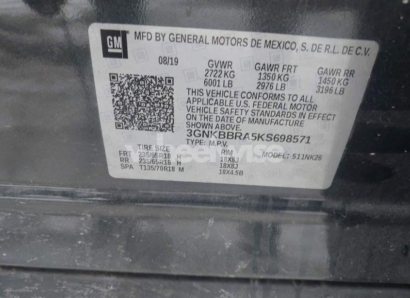 Photo 9 of 2019 Chevrolet Blazer (VIN 3GNKBBRA5KS698571)