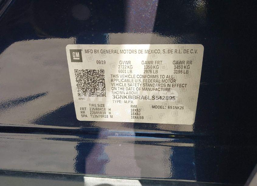 Photo 9 of 2020 Chevrolet Blazer FWD 1LT (VIN 3GNKBBRA6LS542895)