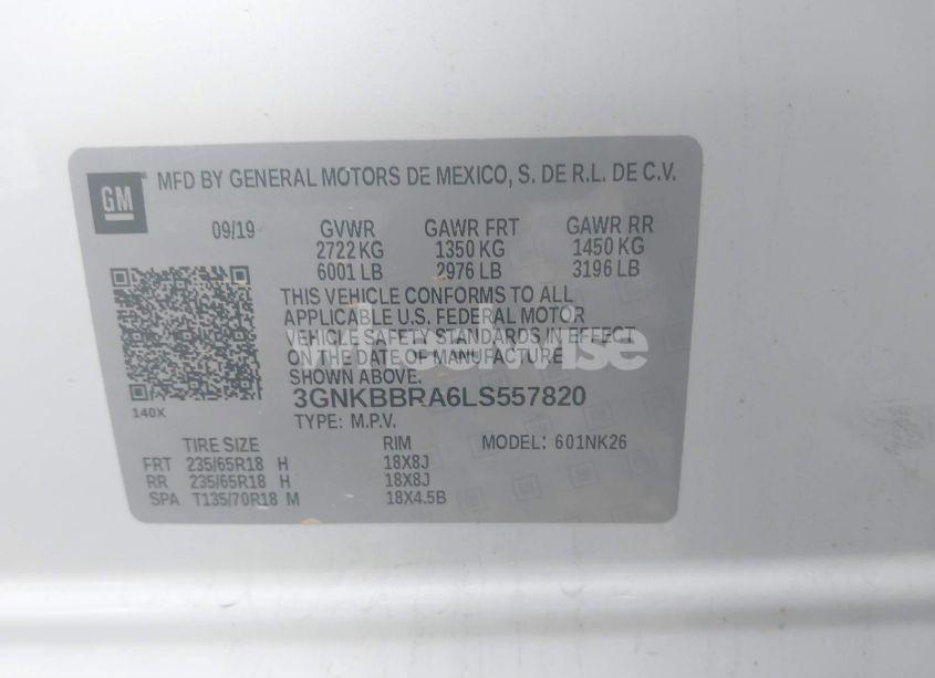 Photo 9 of 2020 Chevrolet Blazer FWD 1LT (VIN 3GNKBBRA6LS557820)