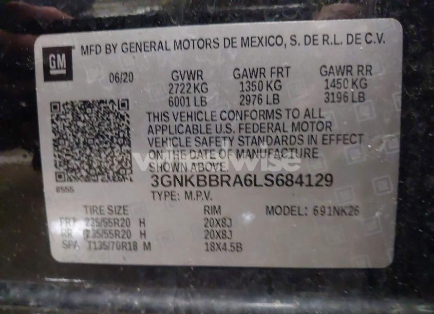 Photo 9 of 2020 Chevrolet Blazer FWD 1LT (VIN 3GNKBBRA6LS684129)