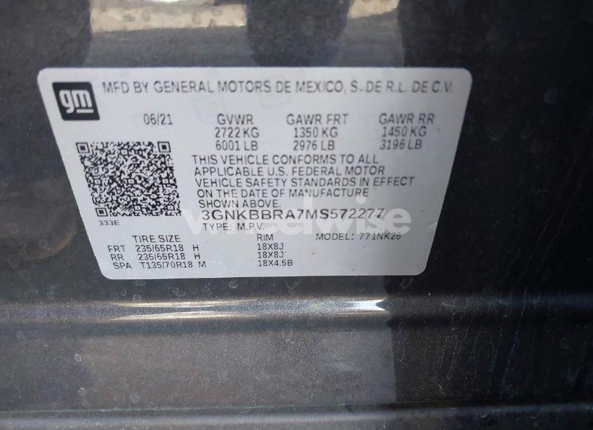 Photo 9 of 2021 Chevrolet Blazer FWD 1LT (VIN 3GNKBBRA7MS572277)