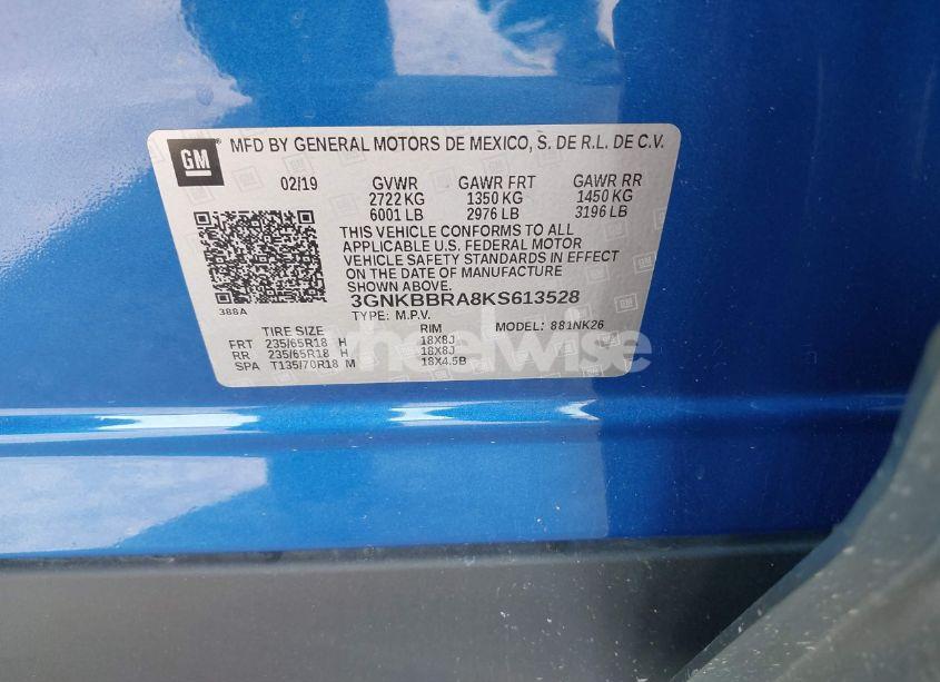 Photo 9 of 2019 Chevrolet Blazer (VIN 3GNKBBRA8KS613528)