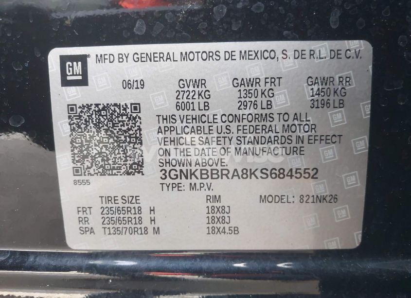 Photo 9 of 2019 Chevrolet Blazer (VIN 3GNKBBRA8KS684552)