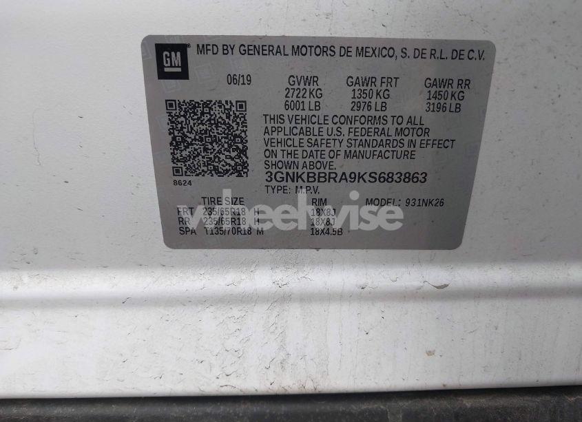 Photo 9 of 2019 Chevrolet Blazer (VIN 3GNKBBRA9KS683863)