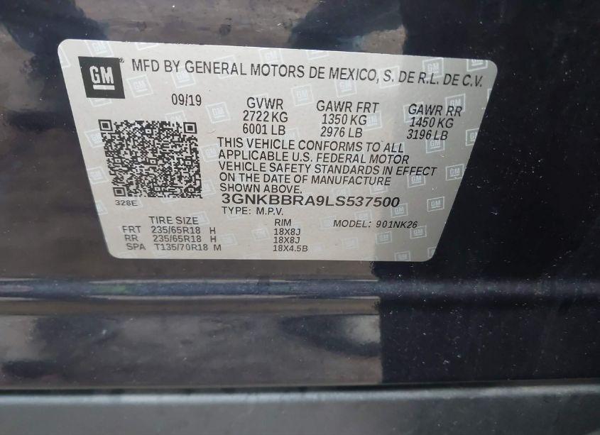 Photo 9 of 2020 Chevrolet Blazer FWD 1LT (VIN 3GNKBBRA9LS537500)