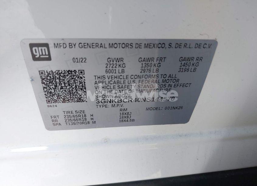 Photo 9 of 2022 Chevrolet Blazer FWD 2LT (VIN 3GNKBCR40NS144570)